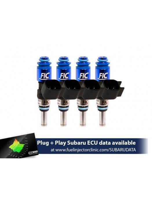 1200CC (PREVIOUSLY 1100CC) FIC TOP-FEED CONVERTED SUBARU STI ('04-'06) LEGACY GT ('05-'06) FUEL INJECTOR CLINIC INJECTOR SET (HIGH-Z) - GLS Performance Motorsports LLC - -  - 